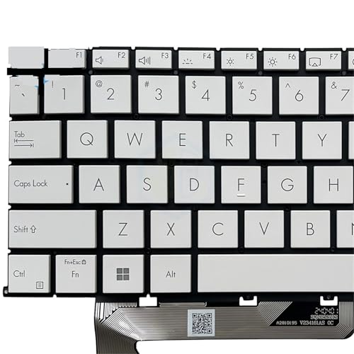 Zenbook UX5406 UM5606 UX5406SA UM5606WA�p�o�b�N���C�g�L�[�{�[�h�iAI�o�[�W�����L�[�t���j(White RU backlight)
