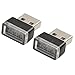 3 Pack Red LED USB Ambient Light for Car Interior Use in Conjunction with Laptop Mobile Power and Charging Devices