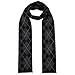 Men Scarfs for Winter Warm Soft Classic Plaid Scarf Soft Fashion Neck Scarves Shawl Black & Grey Diamond3
