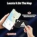 SmartCard Wallet Tracker Card Compatible with Apple Find My App(iOS Only), Rechargeable Item Finder Card for Wallet Luggage Key Passport Tracker with Chain Hole