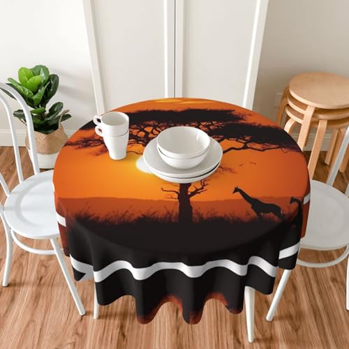Nappe coucher de soleil de 60 pouces décorative tendance pour restaurants - 8