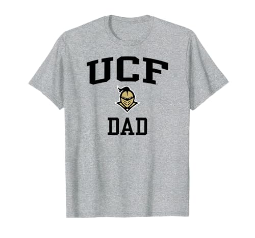 Central Florida Golden Knights Dad Icon Gray T-Shirt