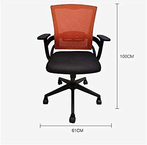Chaise gaming ergonomique réglable avec dossier orange ventilé
