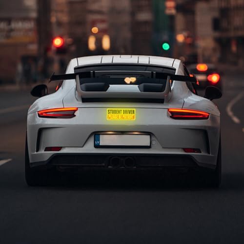 Student Driver Magnet for Car, 3 Pack Please Be Patient New Student Driver Sticker Safety Warning Reflective Signs, Reusable Magnetic Reflective Rookie Drivers Bumper Sticker - Image 3