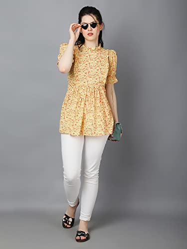 Image of ZUVINO Maternity Tops for Women || Feeding Short Kurti for Mothers || Long Top for Pregnancy with Zip || Stylish Maternity Wear for New Moms || Plus Sizes Upto 6XL.