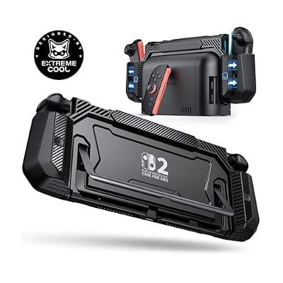 Dockable Case for Nintendo Switch 2,[Exclusive Pop-up Joy-Con Quick Release][Military-Grade Protection][Stand Compatible] Switch 2 Protective Case with Ergonomic Grip, Hard Shell for Switch 2 Console