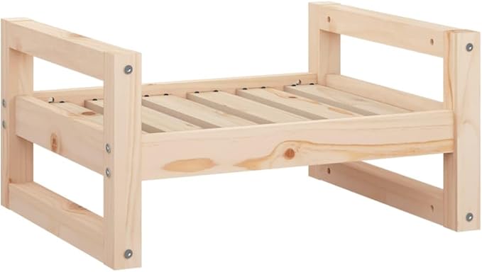 Comparer les prix de 821467  vidaXL Lit pour chien 55,5x45,5x28 cm Bois de pin solide