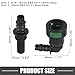 A ABSOPRO Car Fuel Line Hose Quick Release Connector Kit 90 Degree 11.8mm SAE to 5/16