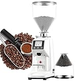 【GRAND RÉSERVOIR AMOVIBLE (500 G) - CONSERVATION DES GRAINS FRAÎCHEUR JUSQU'À 4 SEMAINES】Ce moulin à café professionnel est équipé d'un grand réservoir amovible de 1500 ml/500 g et d'un bouchon à grains, permettant une mouture en une seule fois. Le bouchon permet non seulement de contrôler facilement le débit des grains, mais protège également les grains de l'humidité, préservant ainsi leur fraîcheur jusqu'à 4 semaines