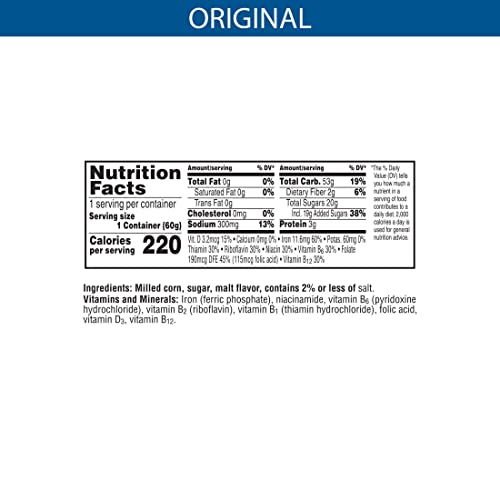 Kellogg's Frosted Flakes Cold Breakfast Cereal Cup, 8 Vitamins And Minerals, Kids Snacks, Original, 2.1Oz Cup (1 Cup) #TOP2