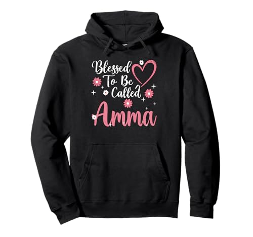 Blessed To Be Called Amma Flower Heart Cute Mother's Day �p�[�J�[