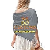 Naanle Personalized Scarf Large Square Satin Silk Like Scarves, Custom Bandana Scarf Shawl Wraps Hair Sleep Headscarf for Women Lightweight 35'