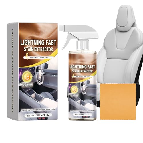 Generico Detergente per Interni Auto | Prodotto per Pulizia Veicoli | Detergente per Sedili in Pelle Auto - per Viaggiatori Professionisti Camion Berline Sedili Pelle Cruscotto Volante Porte Interni