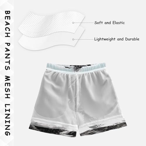 ODAWA Dirt Bike Jump Boys Swim Trunks, Quick Dry Beach Swim Shorts Little Boys Bathing Suit Swimsuit with Mesh Lining4