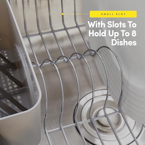 Sweet Home Collection SM-DD-SIL 2 Piece Dish Drying Rack Set Drainer thumb #4
