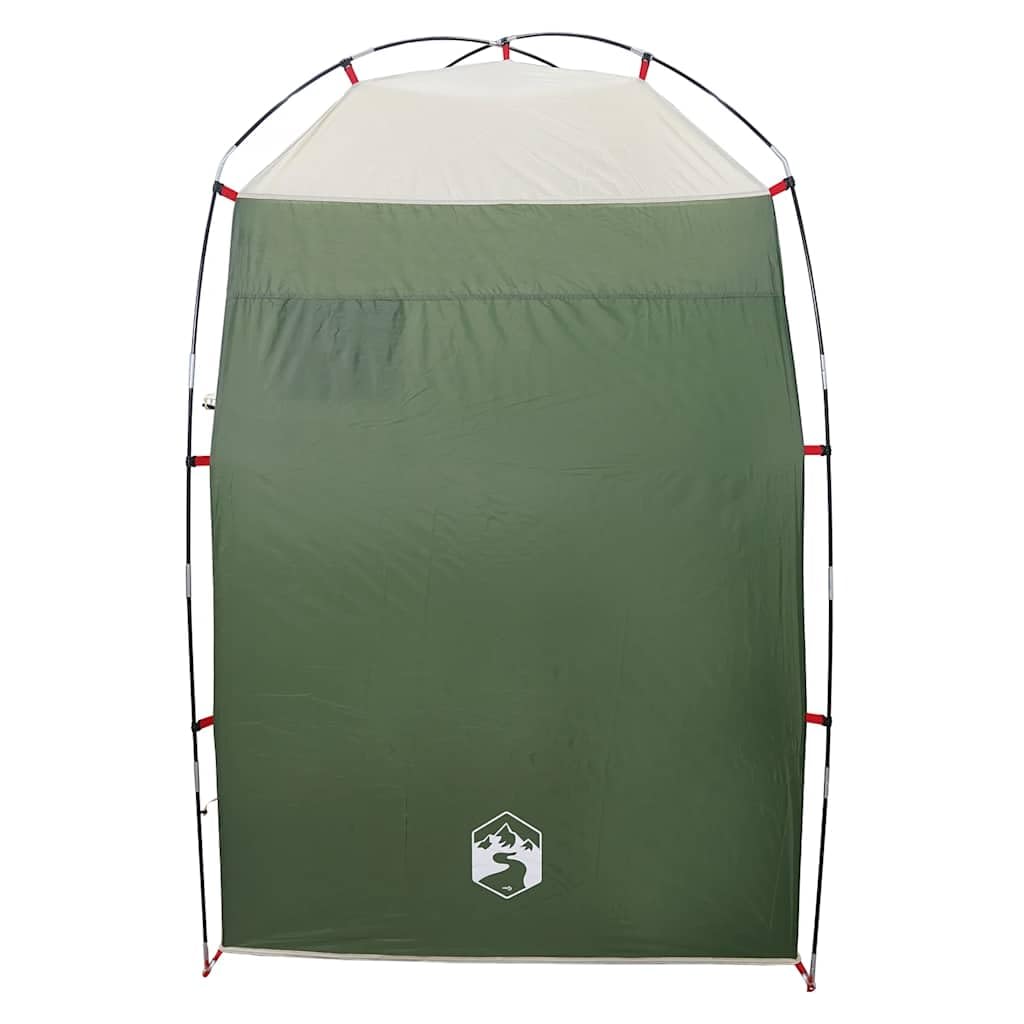 Portable Camping Shower Tent, 140x140x213 cm | Foldable privacy shelter with door, window, and carrying bag for outdoor toilet, dressing, and locker room use.