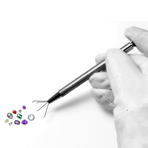 Image of ATAR 01pc 5 Claw (Prong) - Jewellery /Diamond /Bead /Pearl /Gem Stone Holder Pickup Tool Tweezer ATDP5