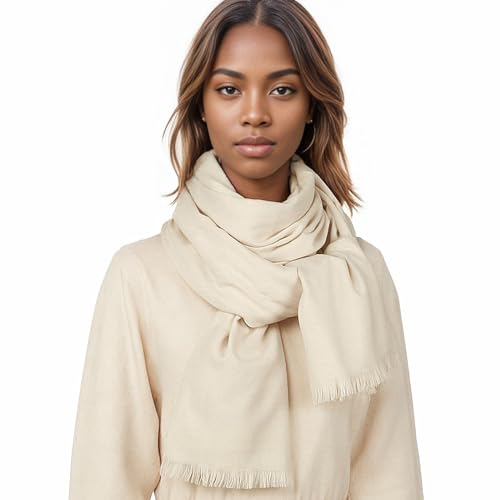 Bufanda Pañuelos Crema Mujer Fular Invierno Foulard Elegante Chal Estola Fiesta Pashmina Estolas