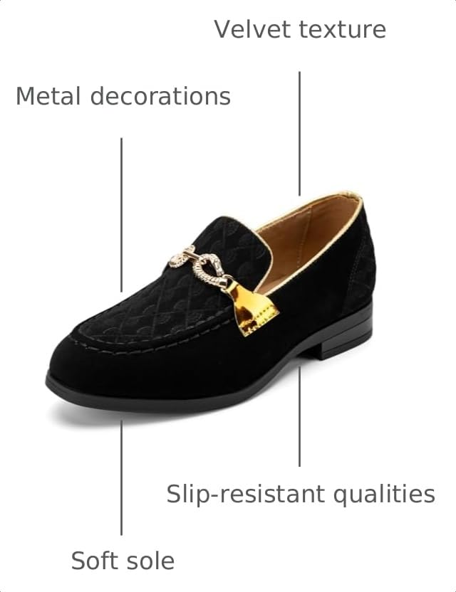 Image of Meijiana Boys' Formal Dress Slip-On Loafers - Tuxedo Shoe for Baby Dress Shoes