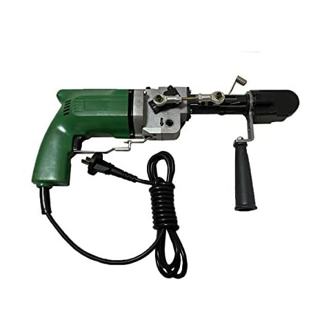 HONFAM Electric Hand Tufting Gun Rug Machines Industrial Grade tufting Gun Both Cut Pile and Loop Pile 220V Cover