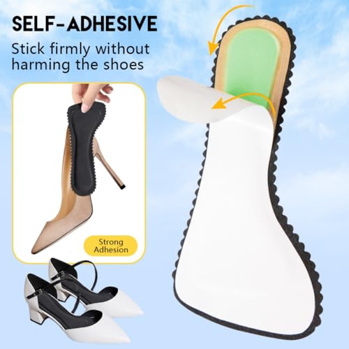 Plantillas XINIFOOT para tacones altos mujer 4 pares miniatura 2