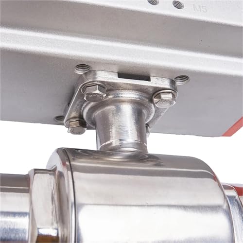 Vanne boisseau sphérique 38mm inox à commande par vérin double effet