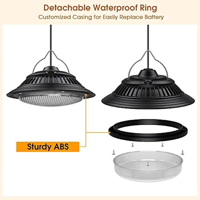 Solar Shed Lights Pendant Lights Solar Hanging Chandelier Lights 3200K/4000K/6000K