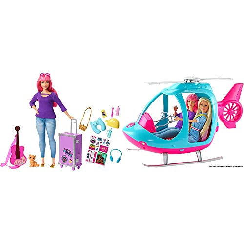 Barbie Travel Helicopter AND Barbie Daisy Travel Doll