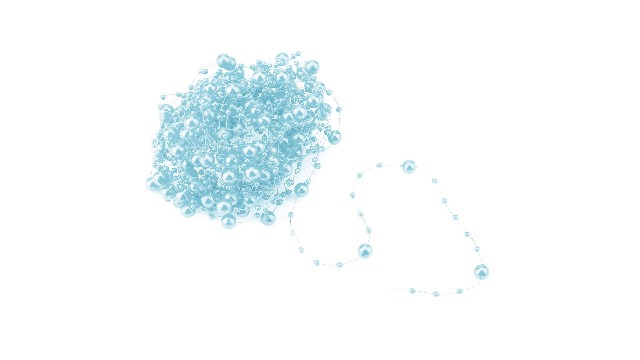 Tubayia Perlengirlande 20m Blau - Perlenband Für DIY Deko & Hochzeit