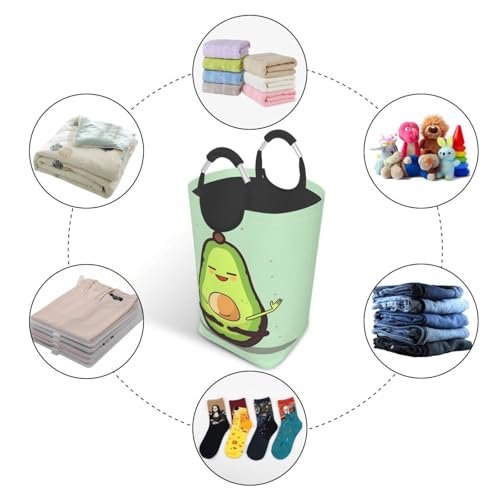 Panier à linge autonome avec poignées ergonomiques et pliables - 5