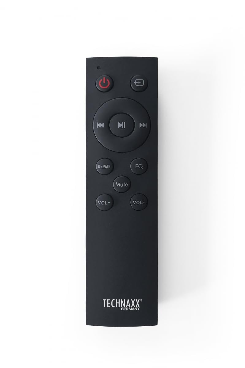 Technaxx Soundbar Bluetooth 2.0 30 W do telewizora TX-311 z wejściem HDMI-ARC, optyczne i AUX, podwójne głośniki 15 W, Bluetooth 5.0, pilot w zestawie – idealny do telewizorów, smartfonów, tabletów i