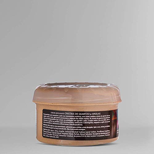 Creme Esfoliante Cristais e Quartzo e Argilas, D'agua Natural, 300 g