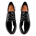 Imagen de DREAM PAIRS Oxford Zapatos de Cordones Mujer Zapatos Planos Mujer Negro