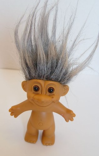 Muñeco Troll Russ pelo gris 11.43 cm miniatura 1