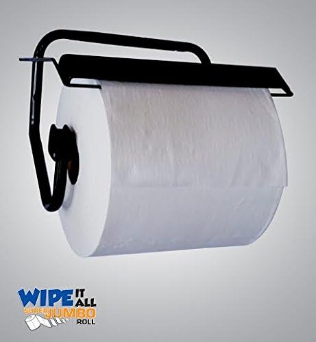 Wall Dispenser for Wipe It All Super Jumbo Roll Wipe Shop Towels, Viva Green