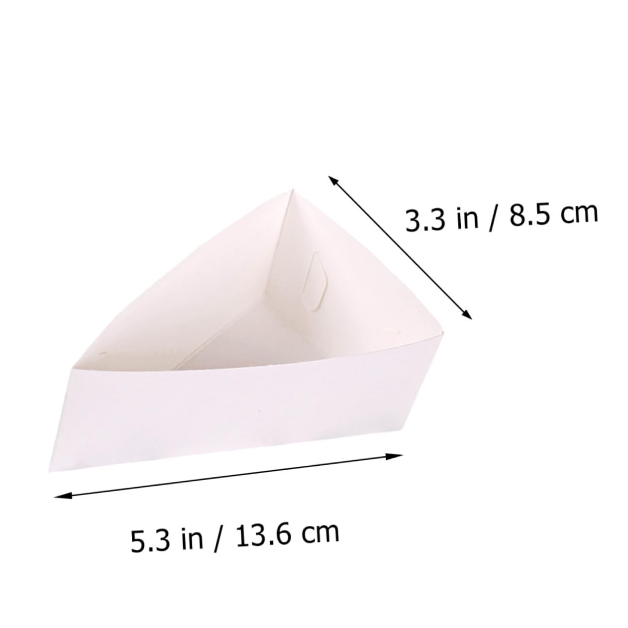 FRCOLOR 20PCS Triangle Cake Wrapping Boxes Disposable Bakery Packaging for Pastries Cupcakes and Cookies Eye Catching Decor for Display and Strong Tear Resistance and Material