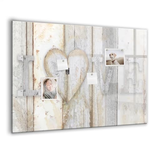 Tableau magnétique en verre pour messages et notes au bureau