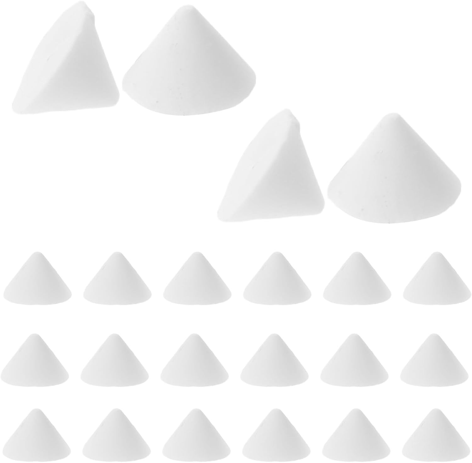 Gogogmee 100pcs High-Temperature Alumina Oxide Refractory Support Nails for Pottery Kiln Firing Ceramic Accessories Compatible with DIY Clay Art and Workshop Use