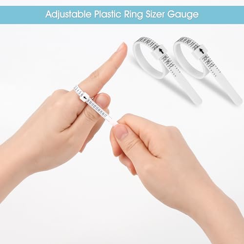 nulink ring sizer measuring tool us stainless steel ring size 0-13 with half size 3 pcs finger ring sizer measure gauge