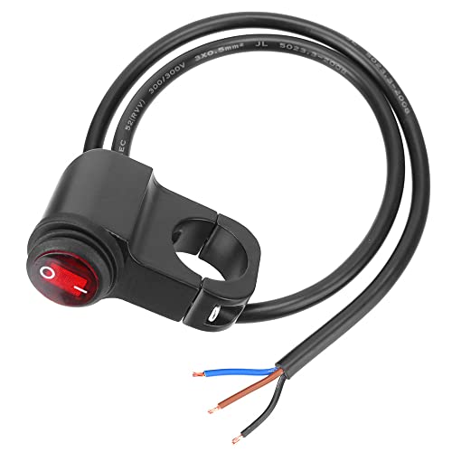 Interruptor de luz 12V universal mandos manillar de motocicleta y boton de faro delantero