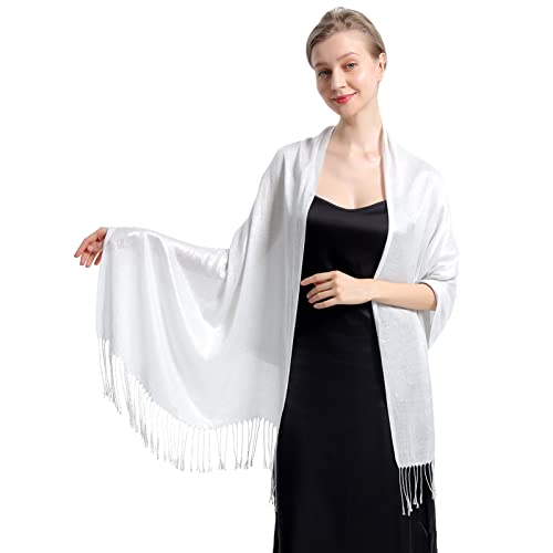 Sparkly Metallic Shawls and Wraps,Women's Glitter Pashmina Shawl Scarf forformal Evening Party Dresses