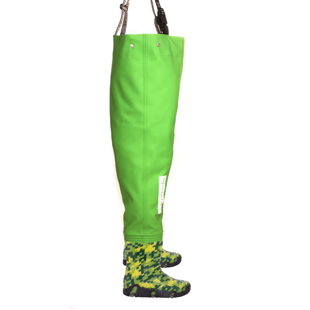 Kinderwathose, Jugendliche Kinder Brust Wathose, – Modelle, CRAFT, GRAU TARNUNG, SPIDER verstellbare Taille, langlebige Hosenträger, Nexus-Schnalle, Anglerhose für Kinder 21-36 EU