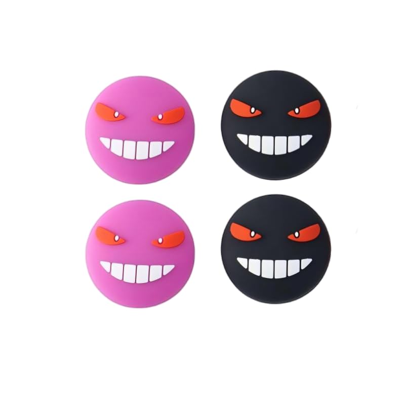 Image of PERFECTSIGHT Cute Thumb Gips Caps Compatible with PS5 /PS4 /Xbox One /360 /NS PRO Controller (Purple+Black)