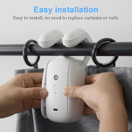 Dispositivo automático de cortinas para riel en U con control remoto 6