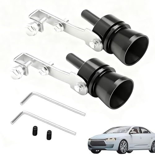 Turbo Sound Whistle, 2 Stück Auspuff Schalldämpfer, Auto Turbo...