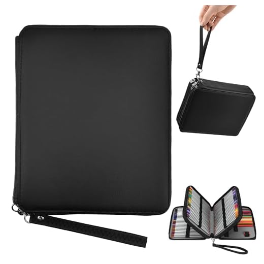 DTYGUIXE Estuche para Lápices de Colores, Estuche Escolar con 120 Ranuras Bolsa para Lápices de Colores de Tela Oxford Impermeable Estuche para 120 Rotuladores Vacío con Gran Capacidad Portátil