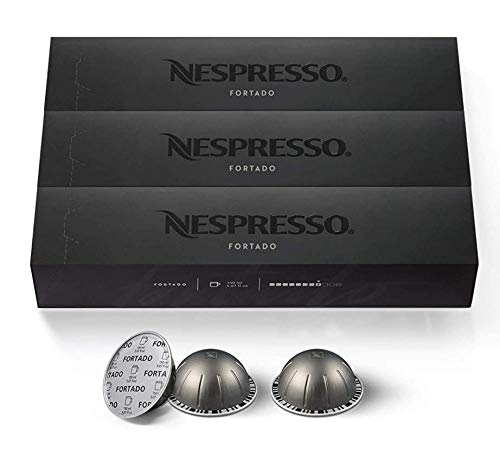 Nuevo Original Nespresso Vertuo línea FORTADO Sabor Café 4 Mangas 40 Cápsulas
