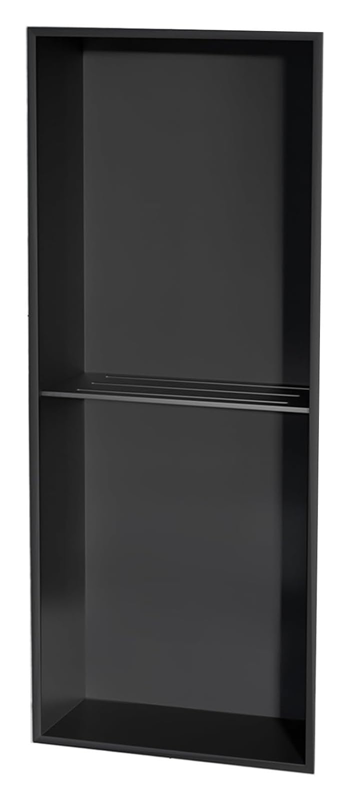 Niche de douche en acier inoxydable pour organiser vos soins de douche noirs