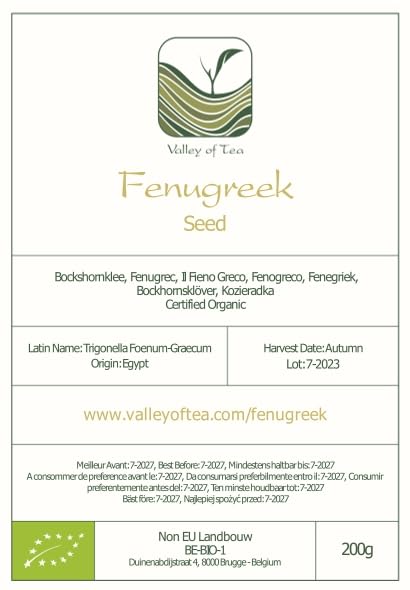 Miniatura 8 de Semillas de fenogreco de calidad orgánica - Grado culinario - Trigonella real Foenum-graecum - Fenegreek Fenogreek Semillas orgánicas de fenogreco