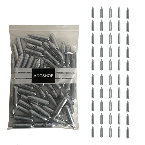 ADCSHOP – Lote de 50 bombonas de CO2 de 12 Gramos para Armas de Airsoft o Pistolas de balines y...